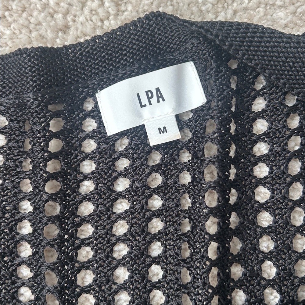 LPA Leo Off-Shoulder Open Knit Sweater - Picture 6 of 13
